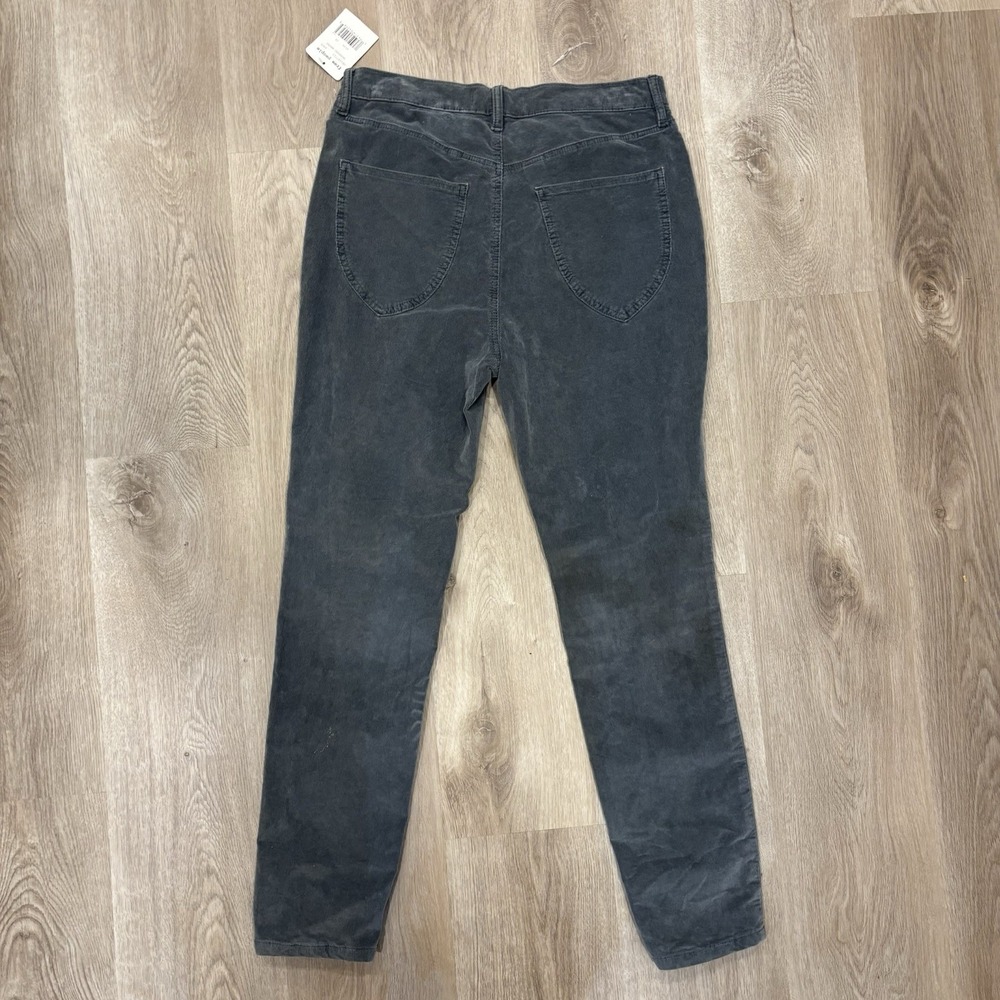 Free People Morning Waves Corduroy Pants Button Fly Womens Gray Size 28 - Picture 2 of 6
